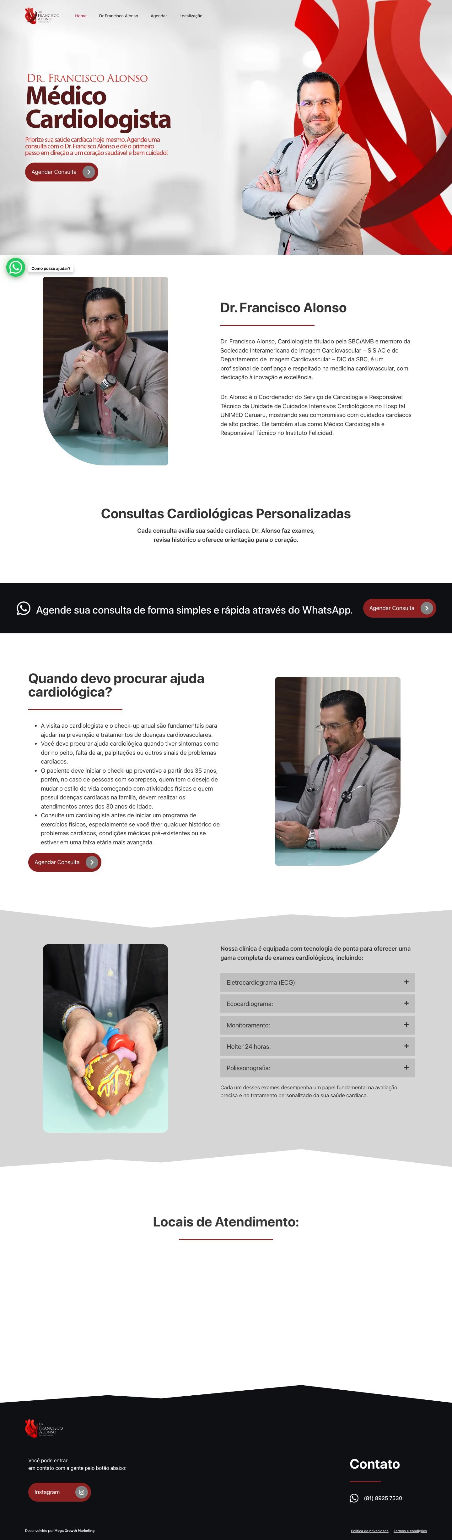 Site Dr. Francisco Alonso — página completa