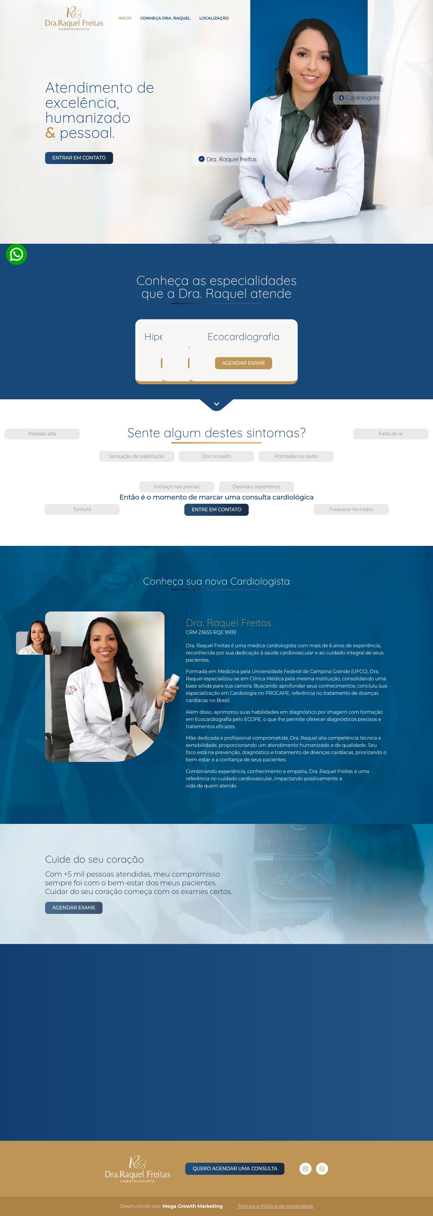 Site Dra. Raquel Freitas — página completa