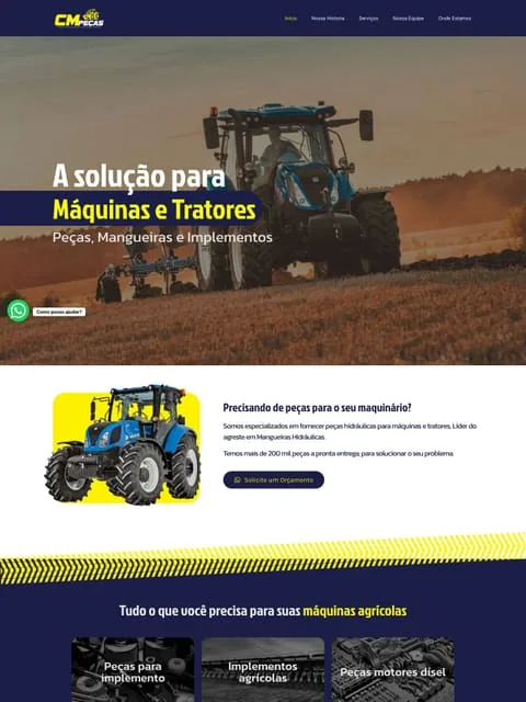 Prévia do site CM Peças