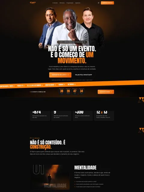 Prévia do site Start Empresarial